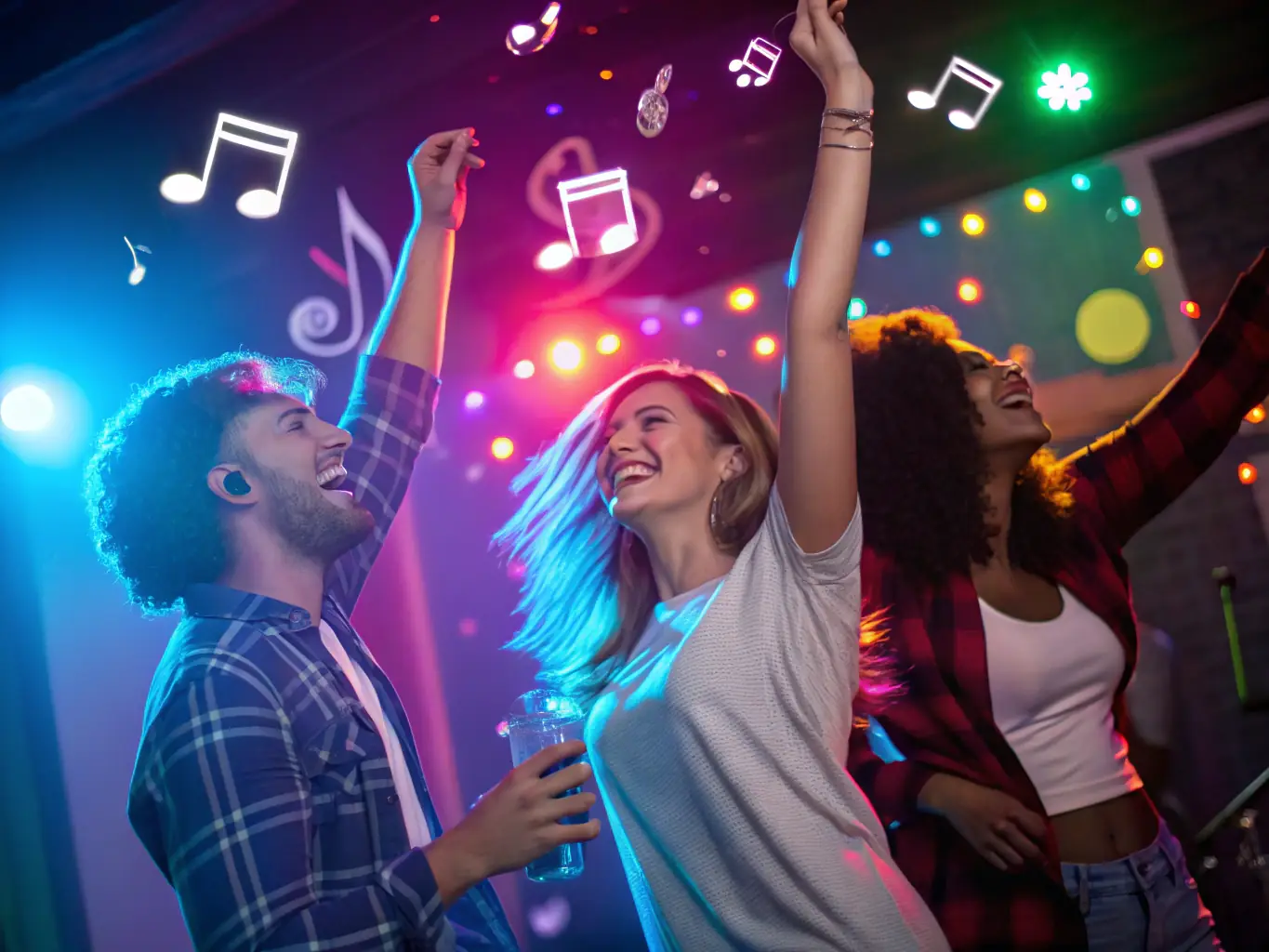 A dynamic dance day event with participants of various ages and backgrounds learning and performing different dance styles, highlighting UMQB's commitment to cultural expression.